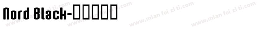 Nord Black字体转换